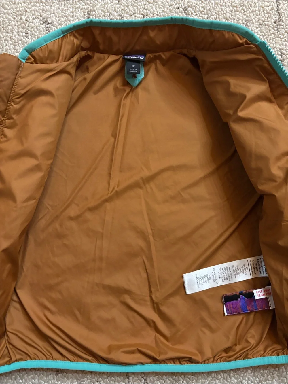 Patagonia Cream Sherpa Jacket (3T) EUC